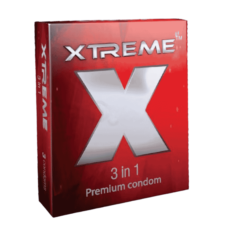 Xtreme 3 In 1 Premium Condom 3's Pack